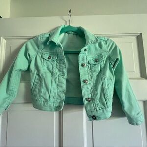 Girls size 4/5 teal jean jacket.